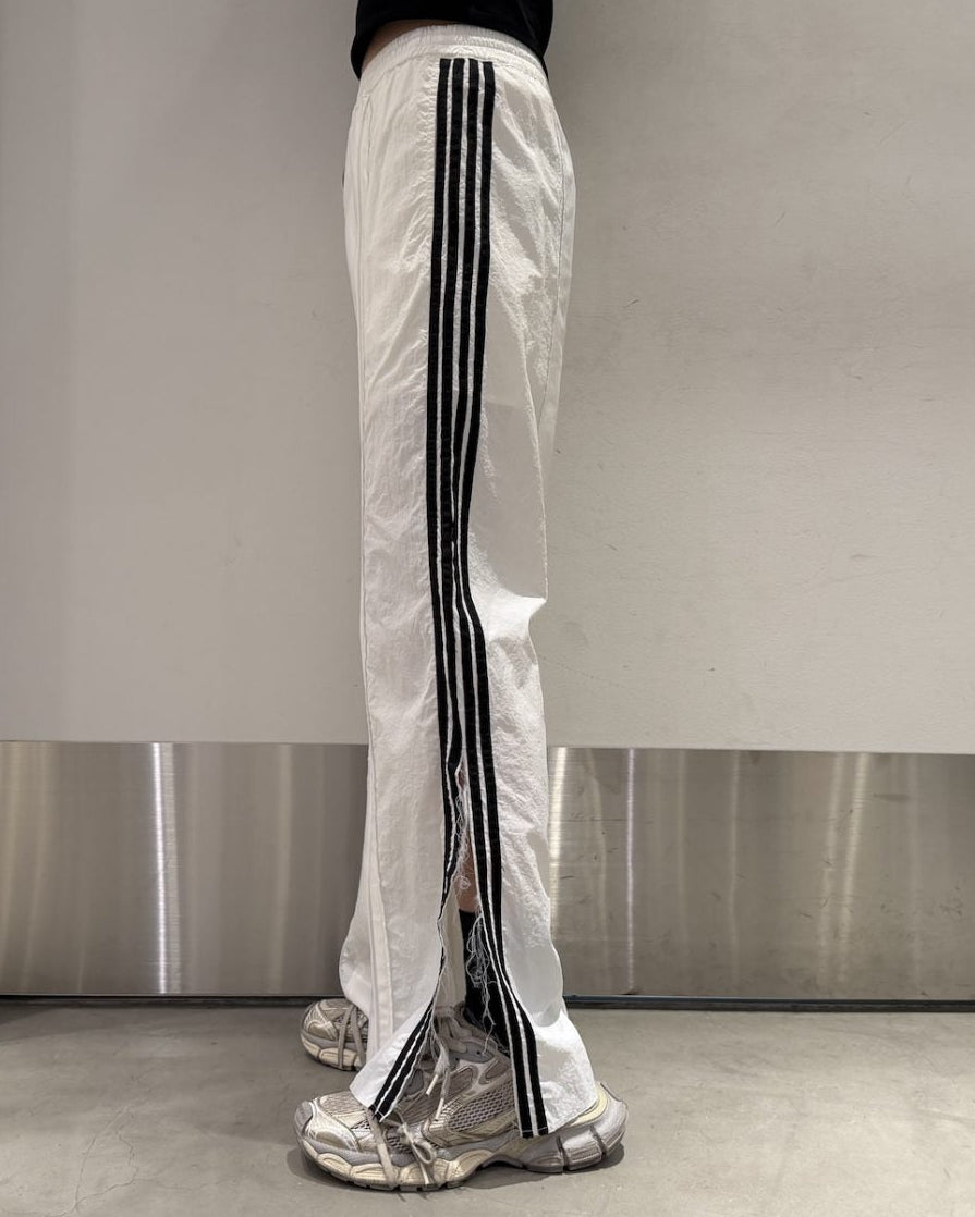 MIXED PANEL SLIT TRACK PANTS