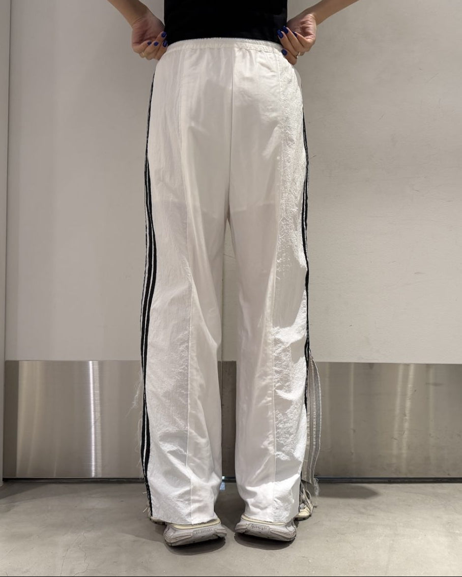 MIXED PANEL SLIT TRACK PANTS
