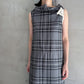 PANEL DRESS WOOL TARTAN【25AW】