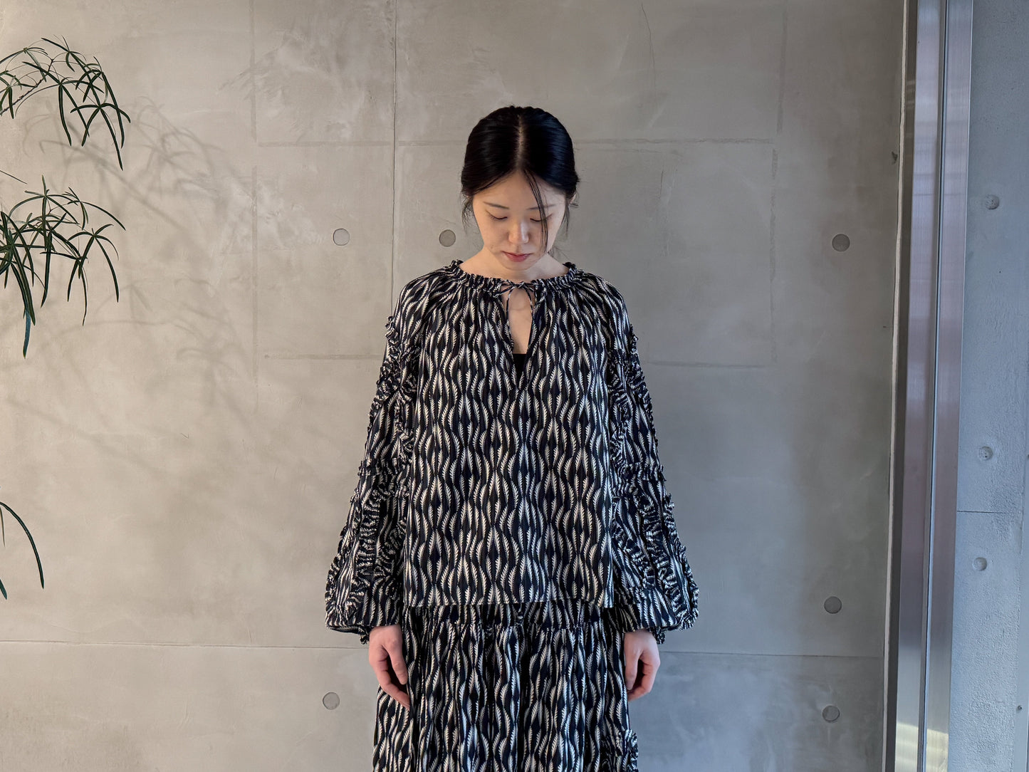 Azrou Cotton Long SleeveBlouse
