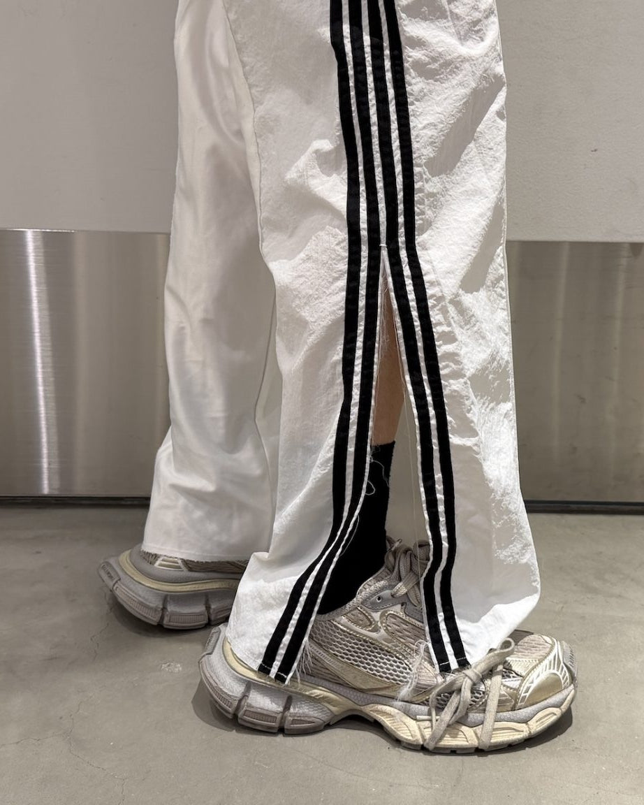 MIXED PANEL SLIT TRACK PANTS
