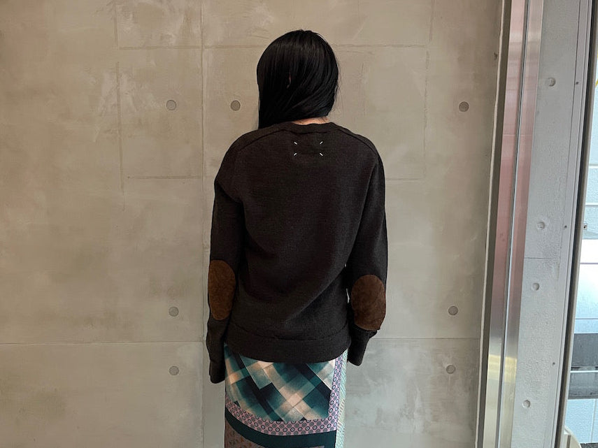 エルボーパッチクルーニット【25AW】