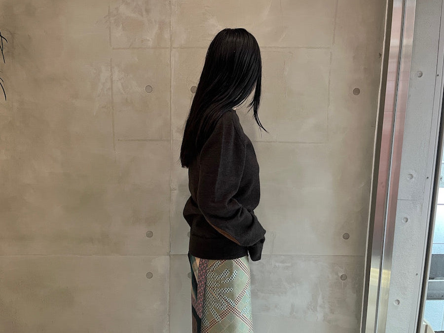 エルボーパッチクルーニット【25AW】