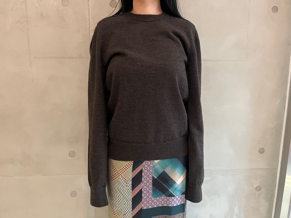 エルボーパッチクルーニット【25AW】