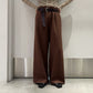 ベルト付ウールワイドパンツ【25AW】