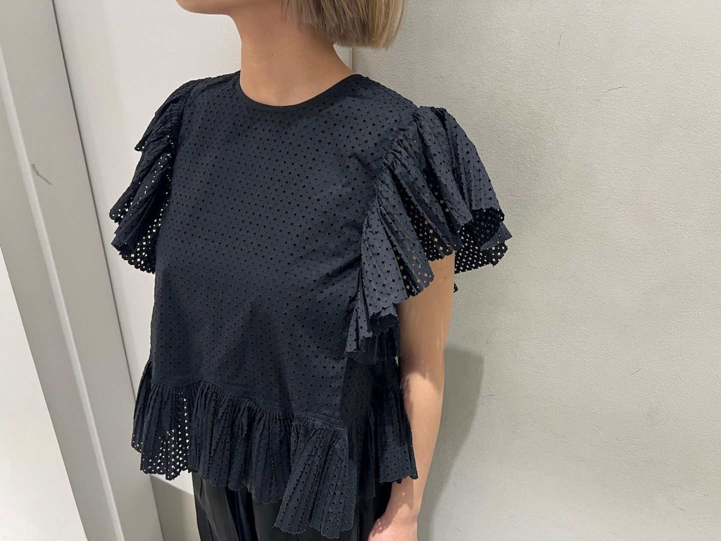 Veasna Flutter Sleeve Top