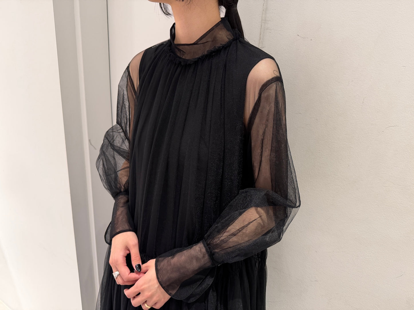 チュールワンピース