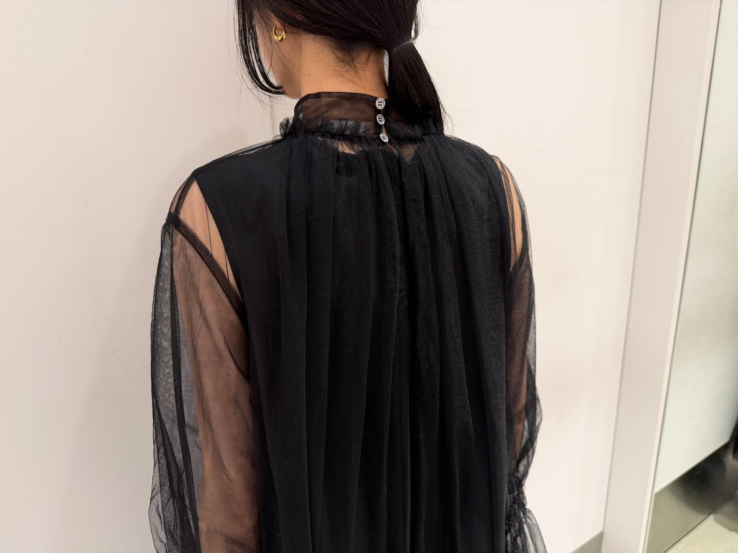 チュールワンピース