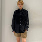 Front Ruffle Chiffon Shirt（MEN）