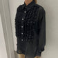 Front Ruffle Chiffon Shirt（MEN）