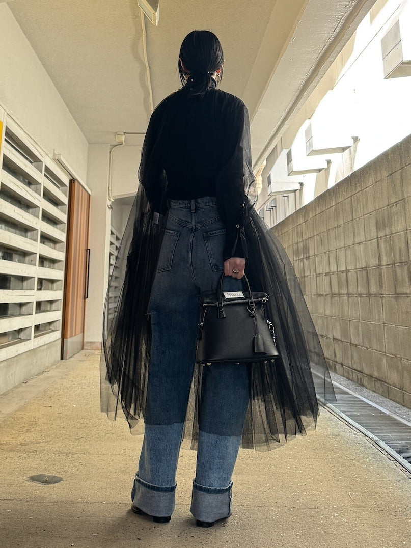 チュールワンピース