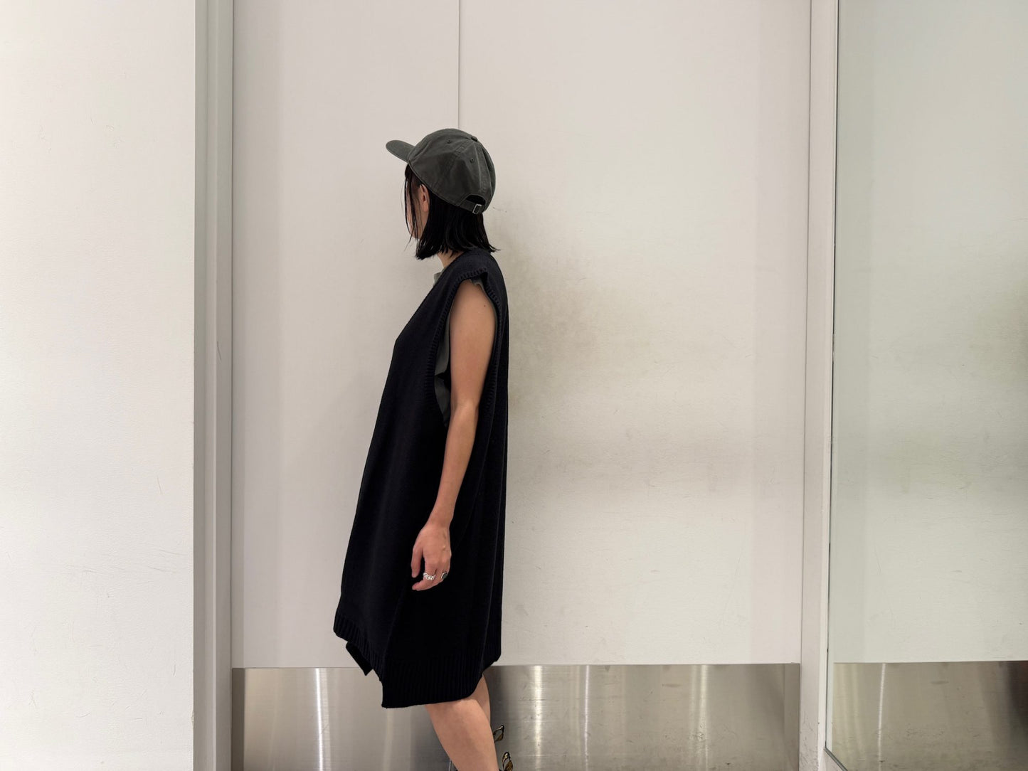 Ⅴネックニットドレス【25AW】