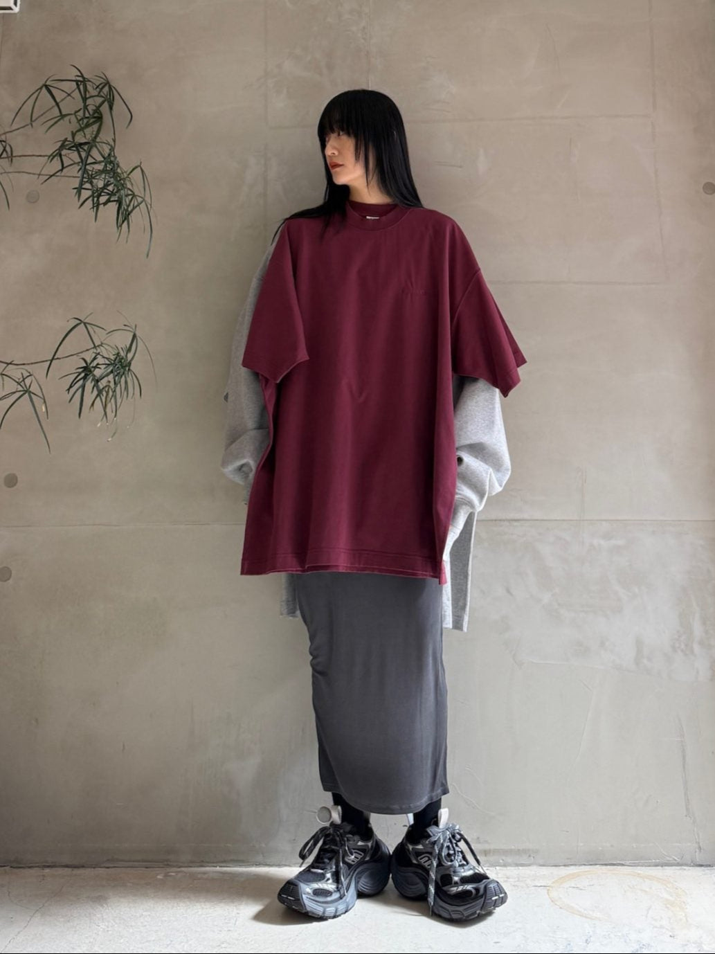 MERGED T-SHIRT SWEATSHIRT【25SS】