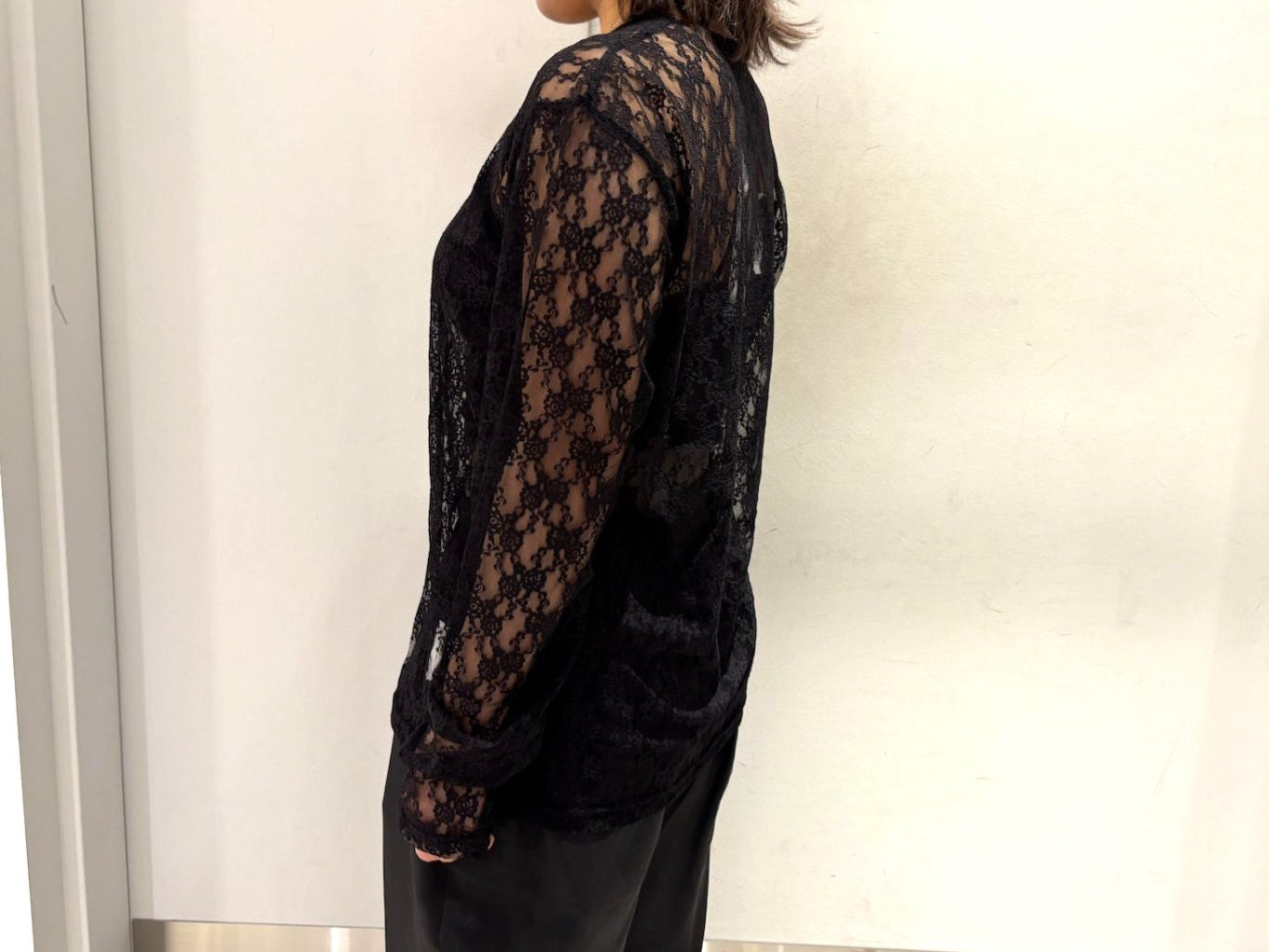 FLOWER LACE CREW NECK TOP【25SS】