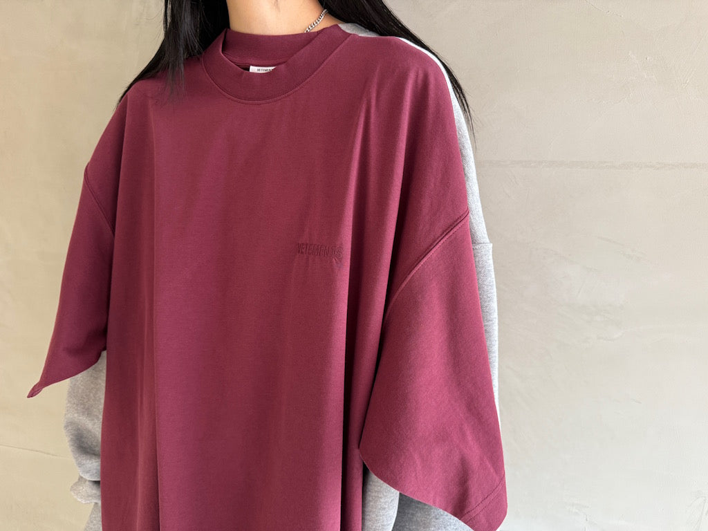 MERGED T-SHIRT SWEATSHIRT【25SS】