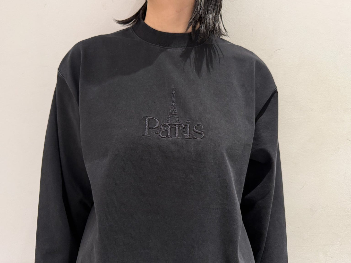PARIS EMBROIDERED LONGSLEEVE（UNISEX）