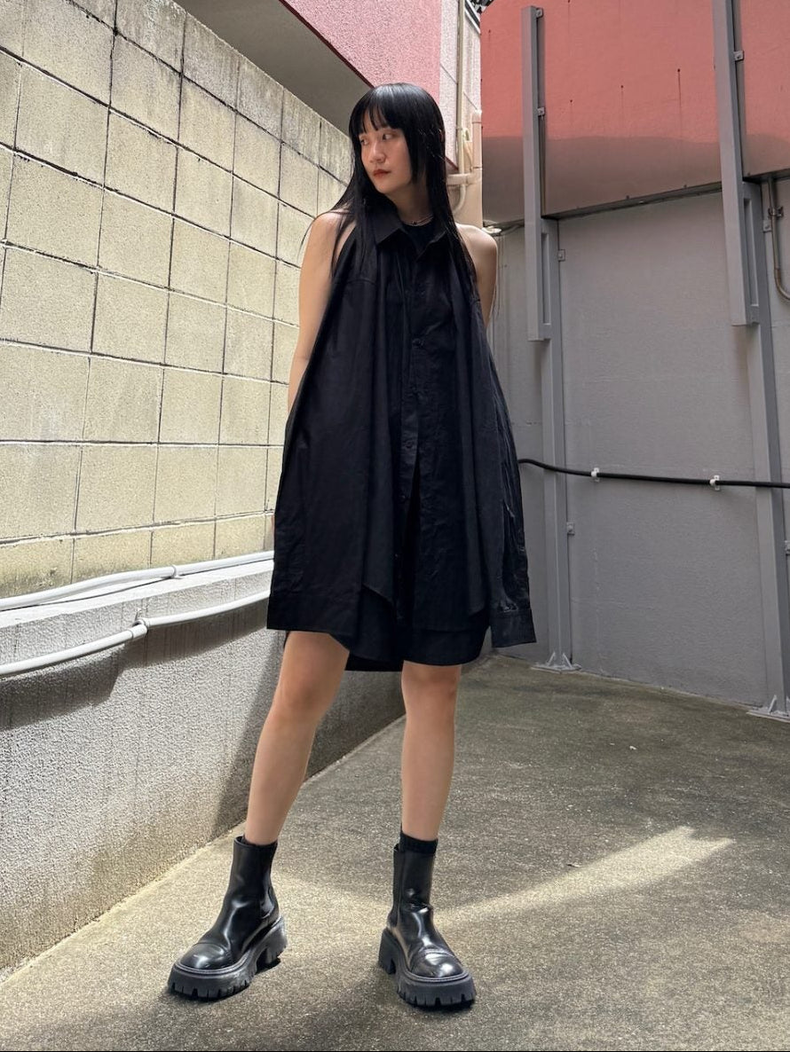 バレンシアガ　黒シャツ　ドレスコーデ BALENCIAGA（バレンシアガ）｜シャツ/ドレス｜ [正規取扱店]通販