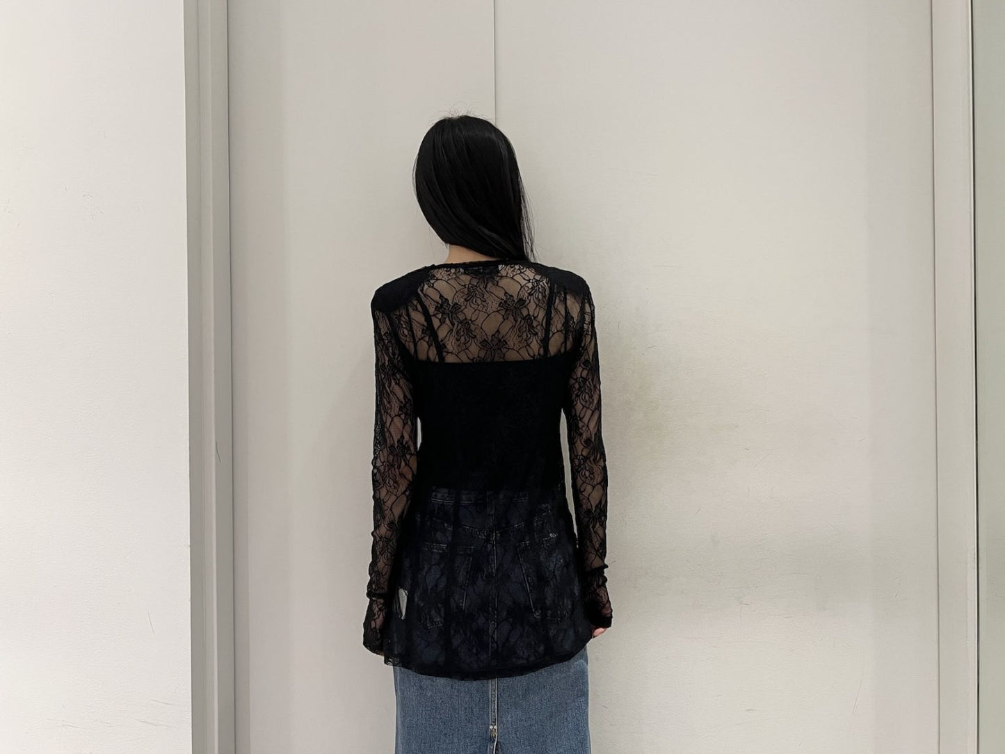 FROWER LACE TUNIC TOP【25AW】