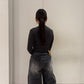 KNOTTED JERSEY TOP【25AW】
