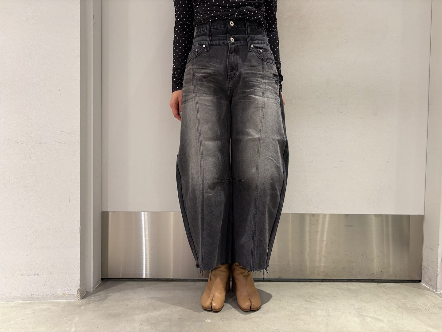 BALLOON SHAPED LAYERED DENIM【25AW】