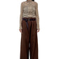 ベルト付ウールワイドパンツ【25AW】