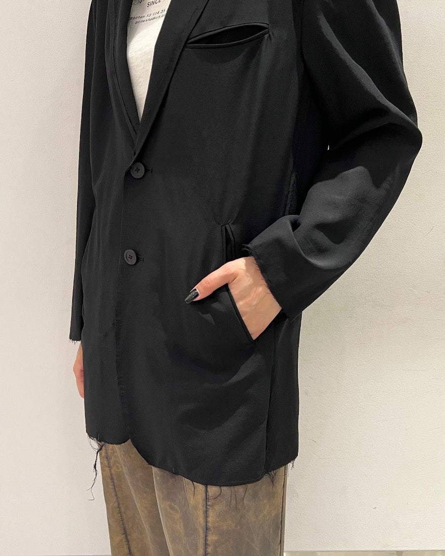 WOOL RAYON TROPICAL BROKEN JACKET