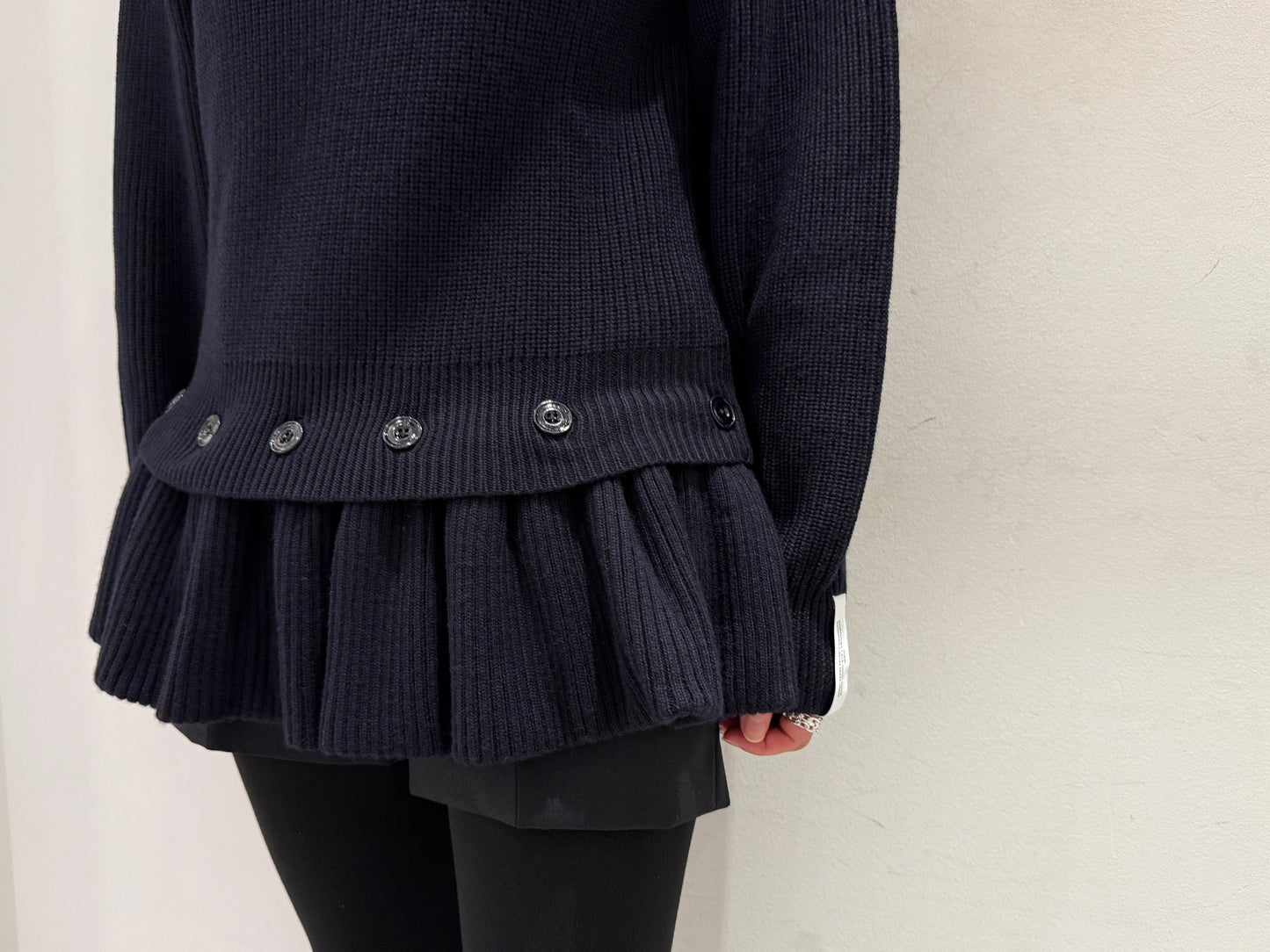 DETACHABLE PEPLUM KNIT【25AW】
