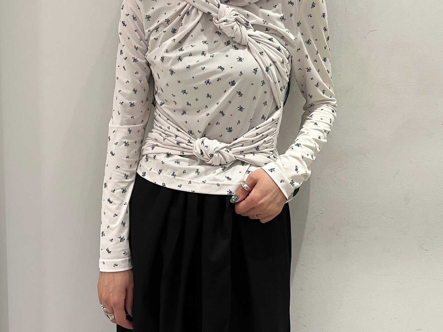 KNOTTED JERSEY TOP【25AW】