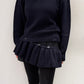 DETACHABLE PEPLUM KNIT【25AW】