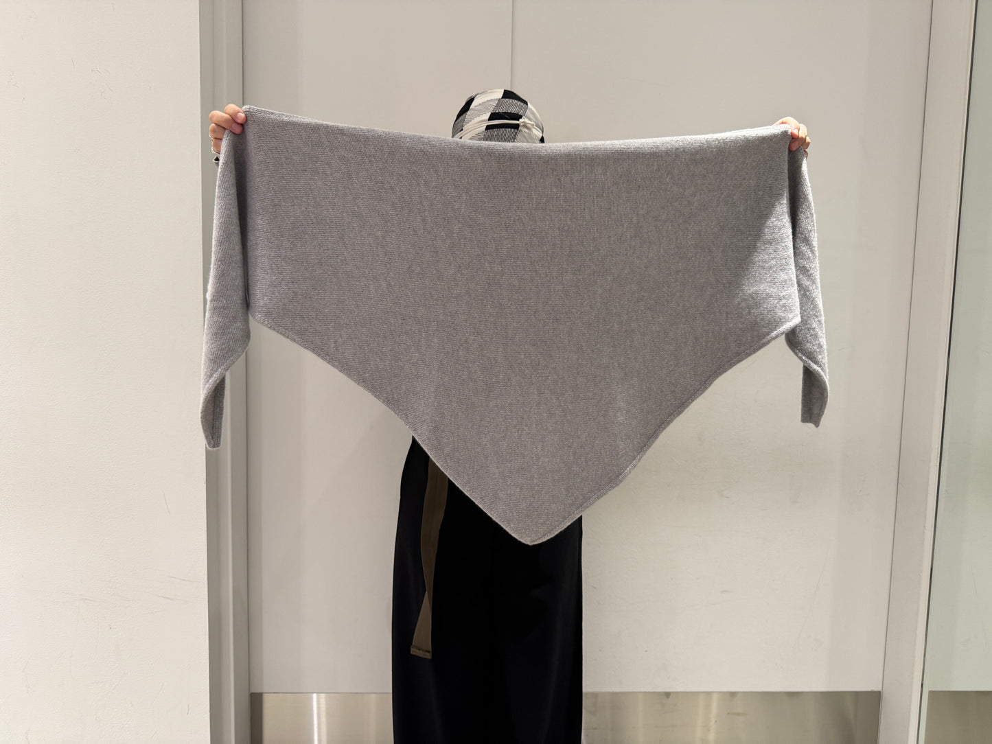 triangular scarf knit【25AW】