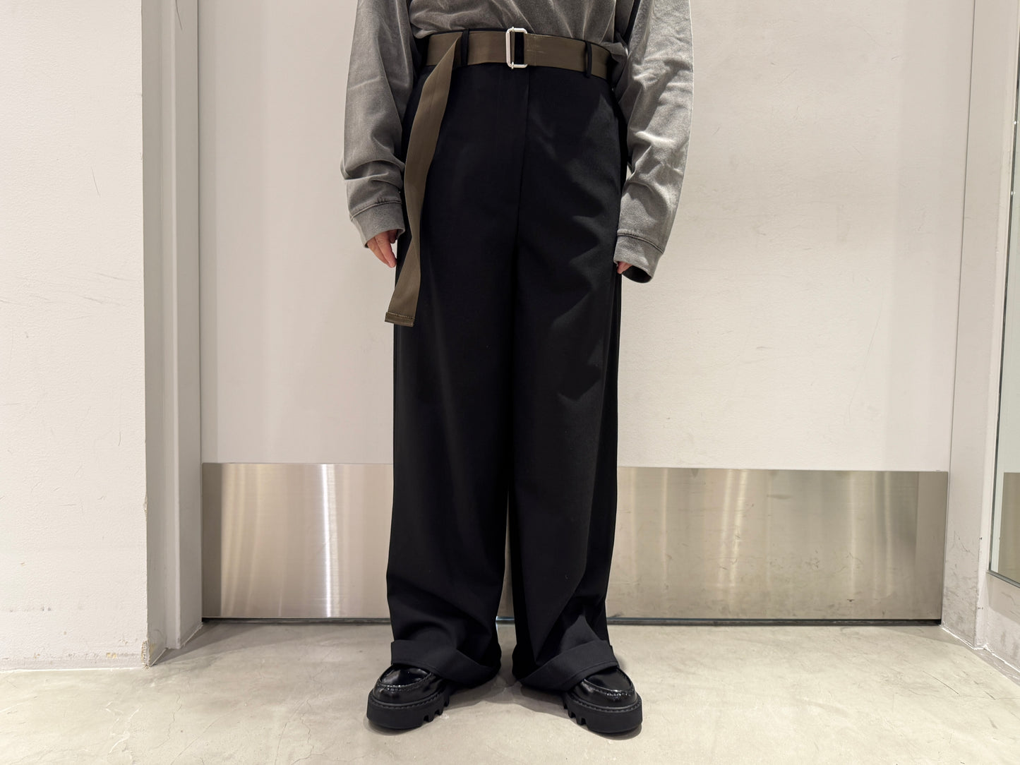 ベルト付ワイドパンツ【25AW】