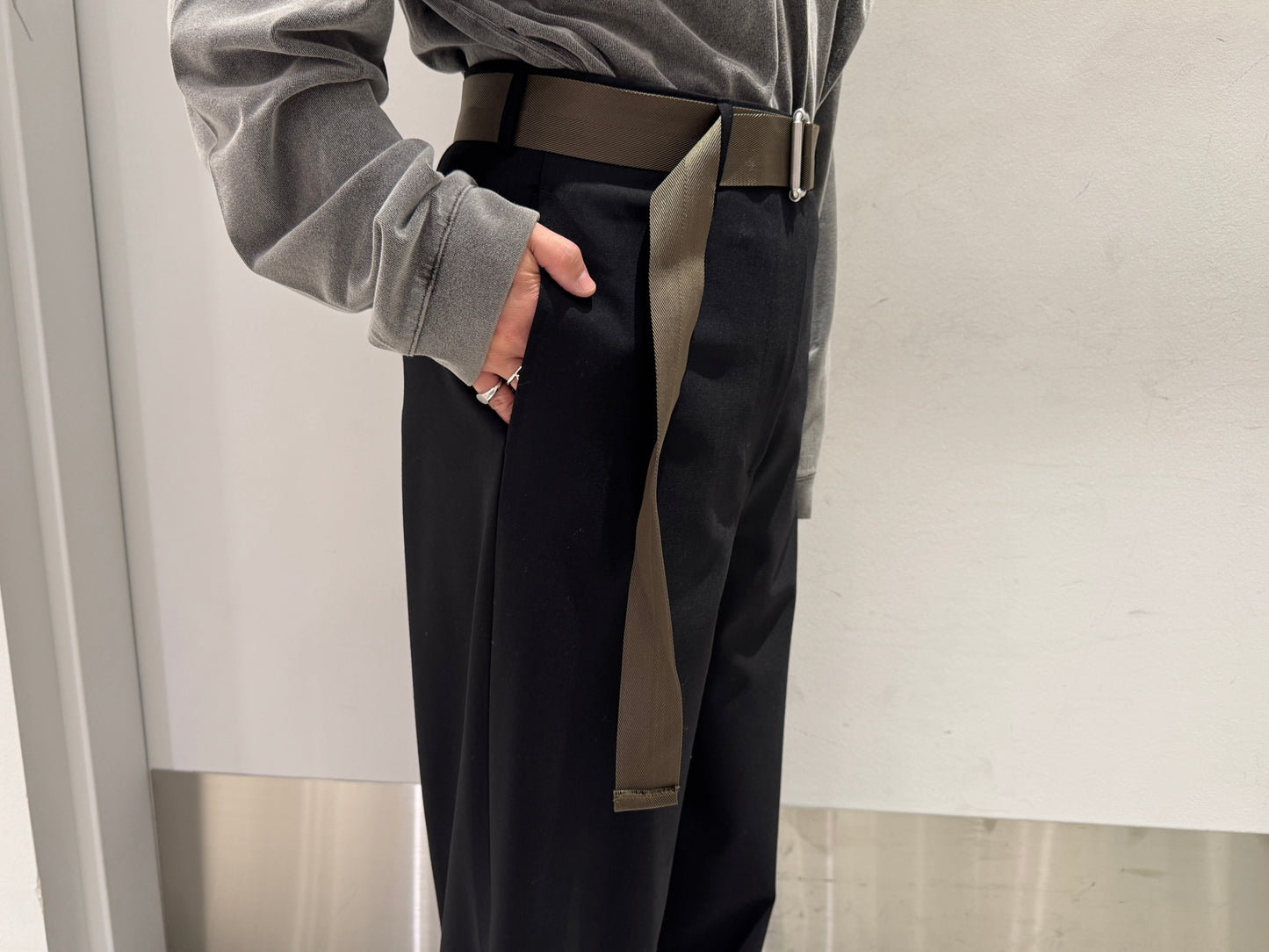 ベルト付ワイドパンツ【25AW】