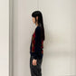 アーガイル柄Vネックニット（MEN)【25AW】