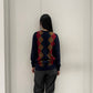 アーガイル柄Vネックニット（MEN)【25AW】