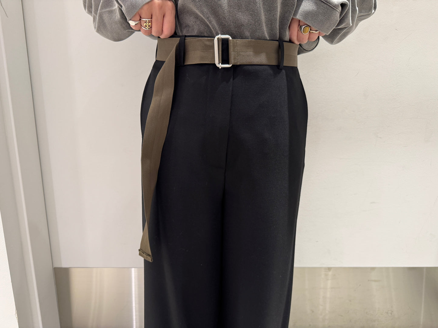 ベルト付ワイドパンツ【25AW】