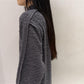 WOOL JACQUARD CUT-OUT TURTLE NECK TOP【25AW】