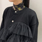 Tulle Jersey Cardigan【25AW】