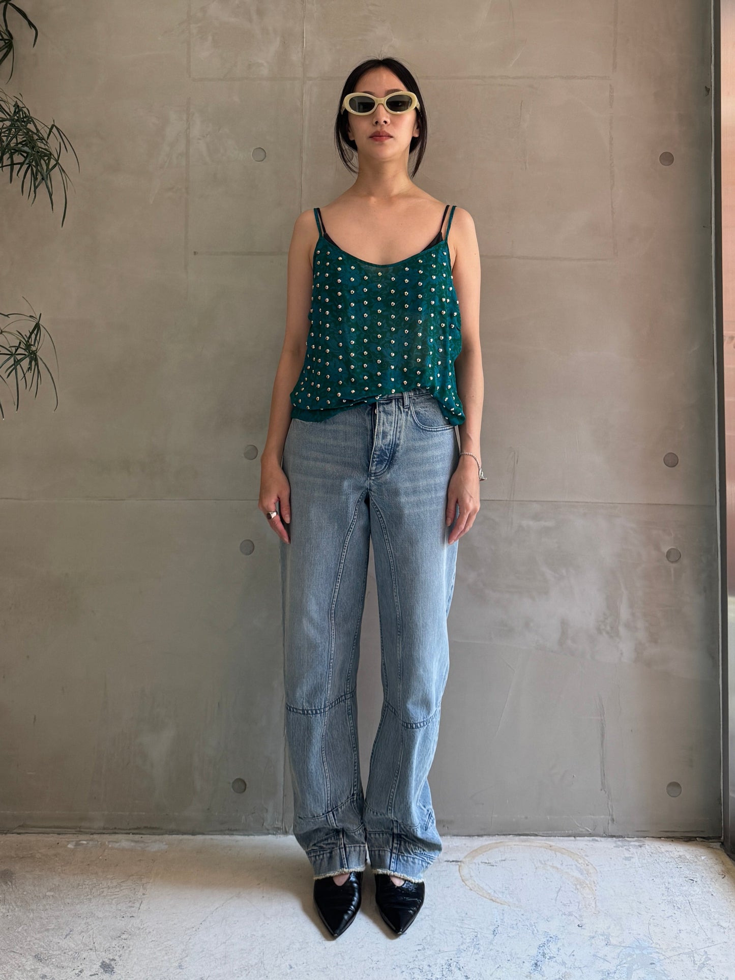 ルーズレッグデニムパンツ【25SS】