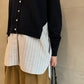 KNIT AND FABRIC CARDIGAN【25AW】