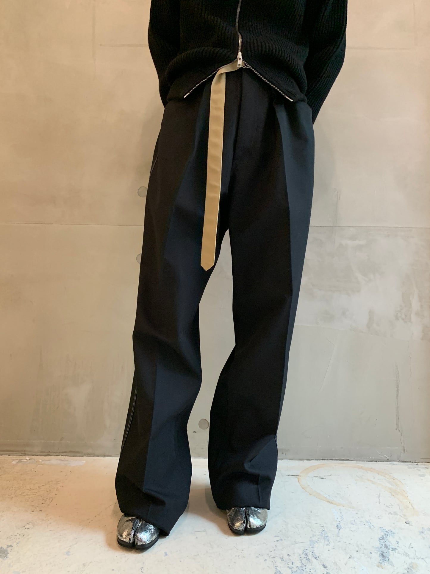 ベルト付ウールパンツ【25AW】