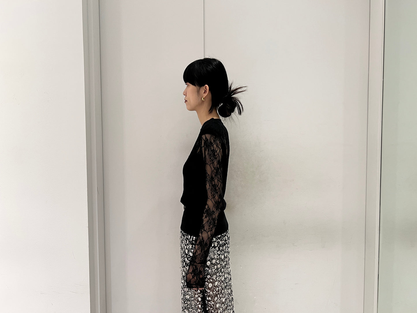 FROWER LACE TUNIC TOP【25AW】