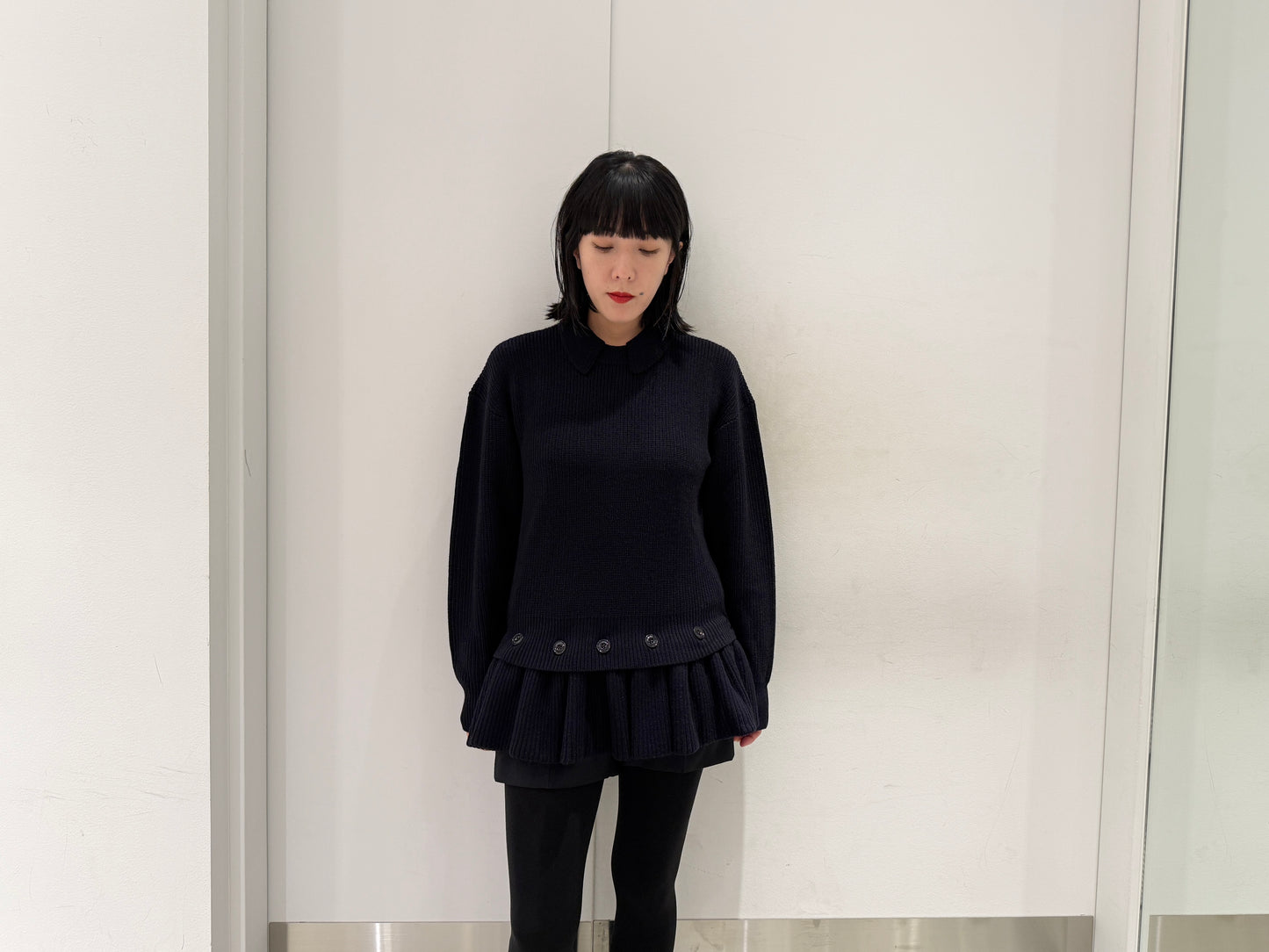 DETACHABLE PEPLUM KNIT【25AW】