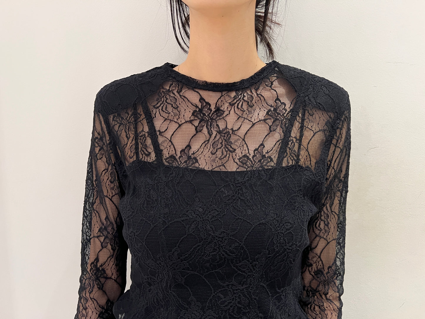 FROWER LACE TUNIC TOP【25AW】