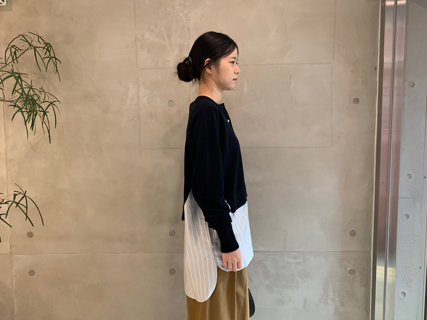 KNIT AND FABRIC CARDIGAN【25AW】