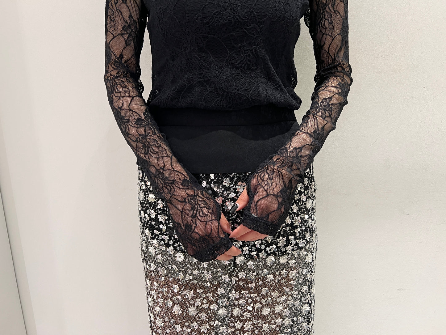 FROWER LACE TUNIC TOP【25AW】
