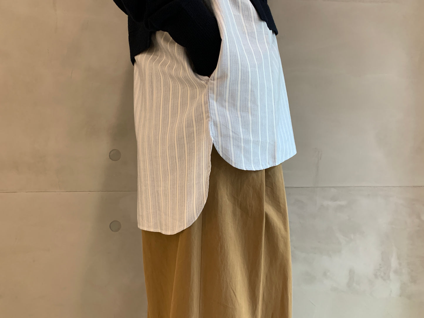 KNIT AND FABRIC CARDIGAN【25AW】