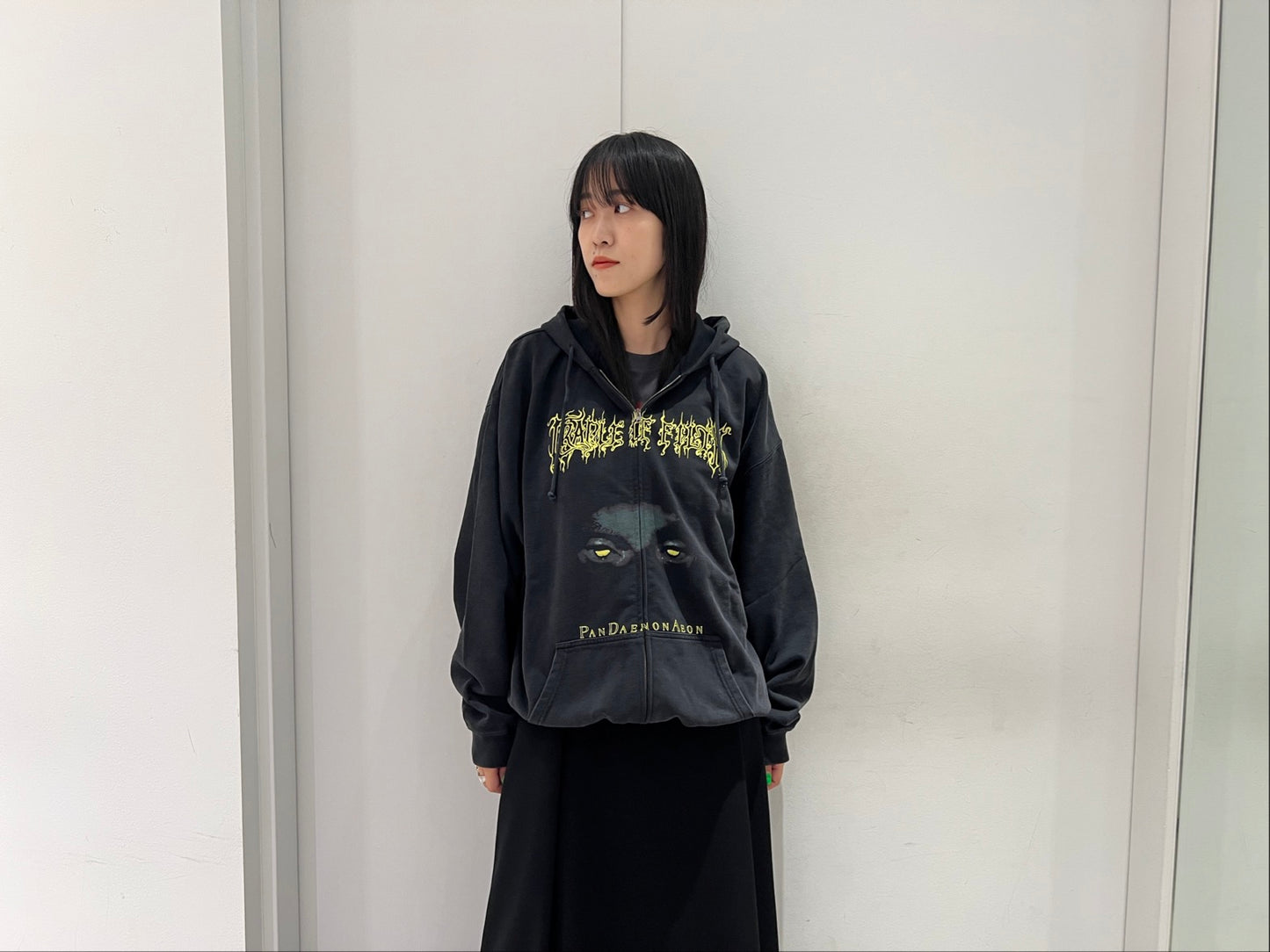 PANDAEMONAEON OVERSIZED ZIP-UP HOODIE【25AW】