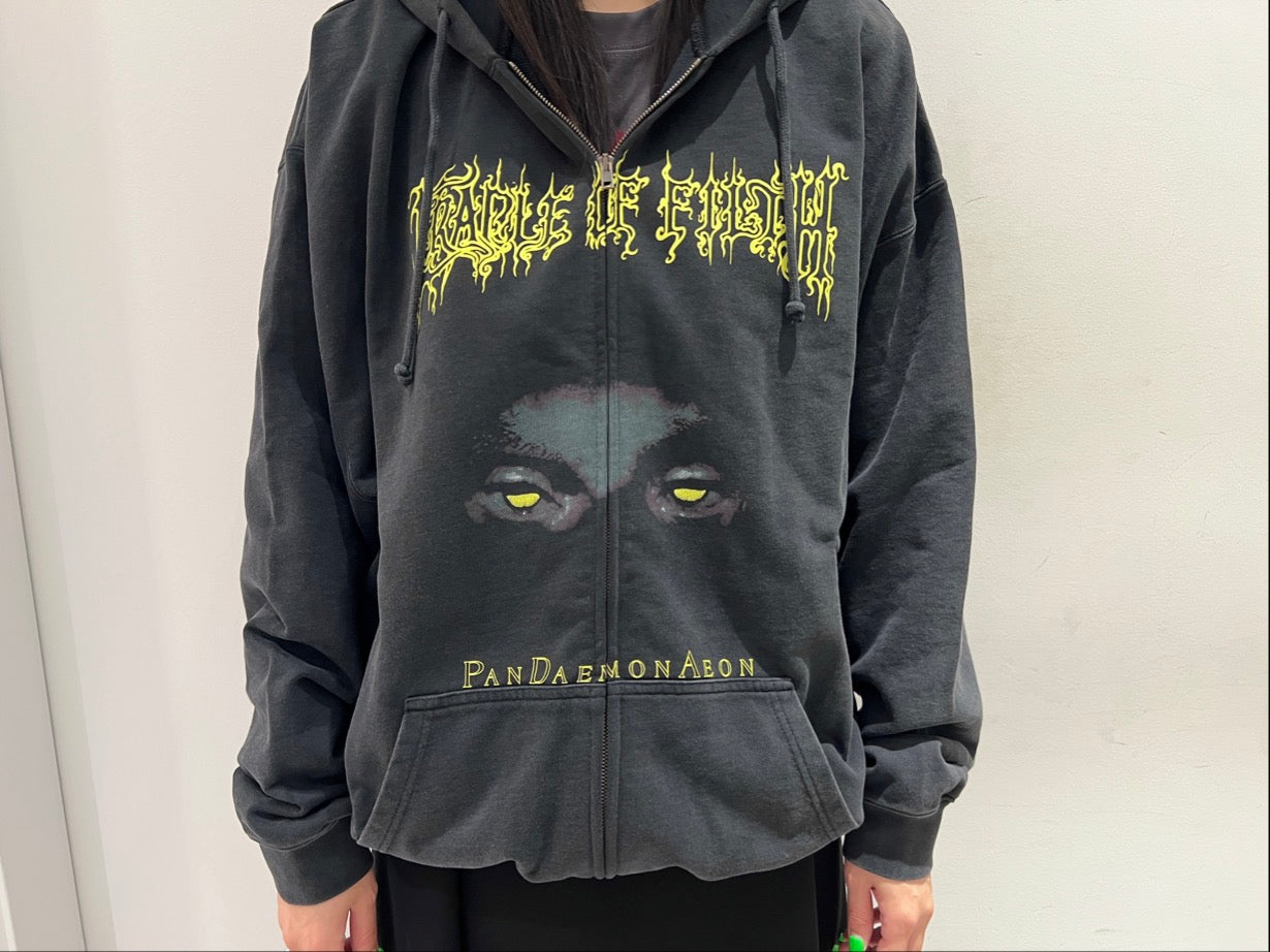 PANDAEMONAEON OVERSIZED ZIP-UP HOODIE【25AW】
