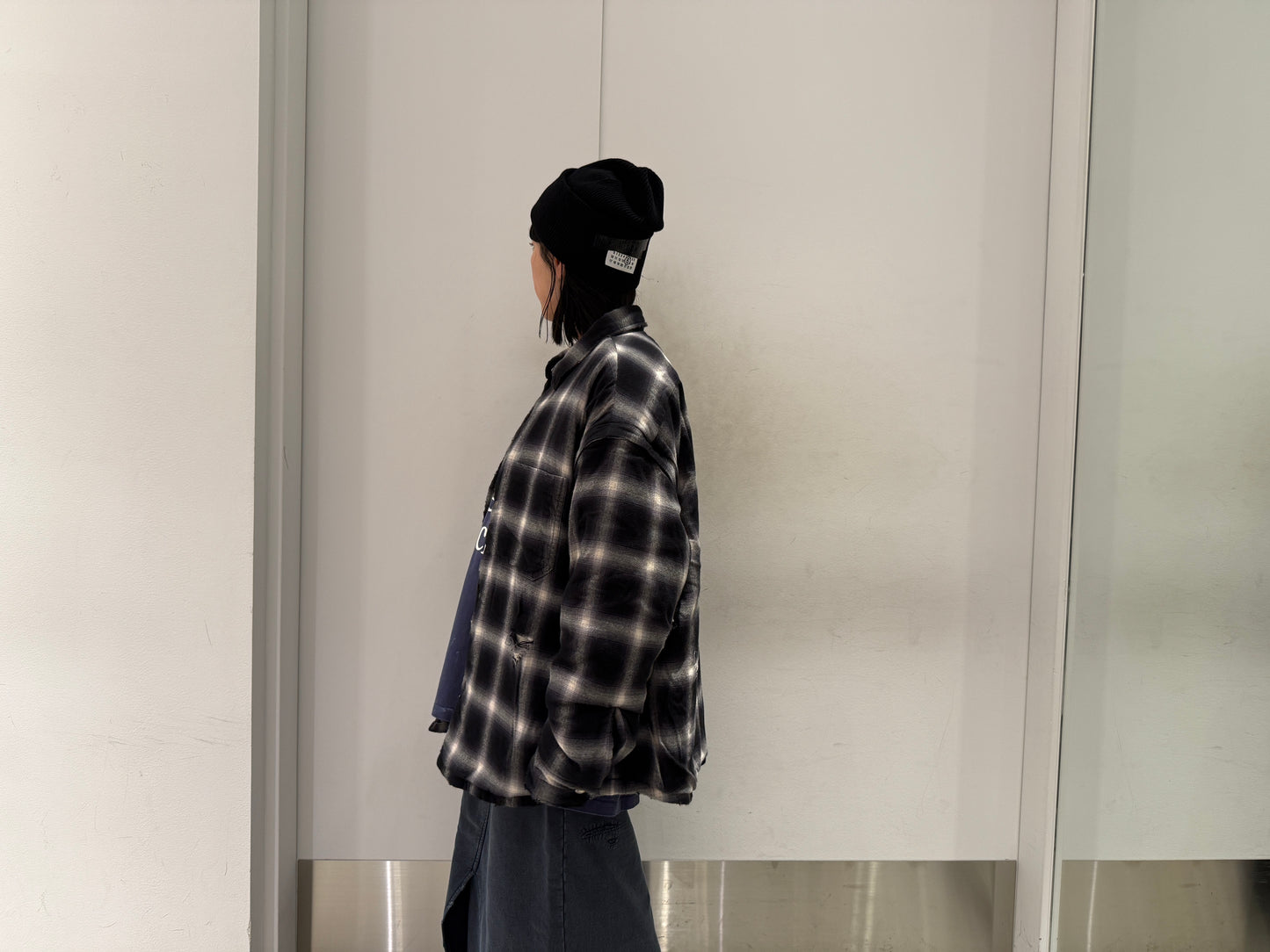 チェック柄中綿ジャケット【25AW】