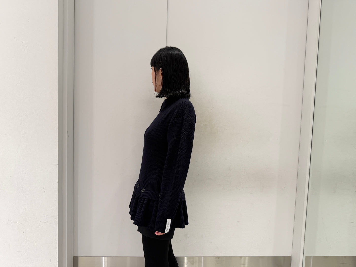 DETACHABLE PEPLUM KNIT【25AW】